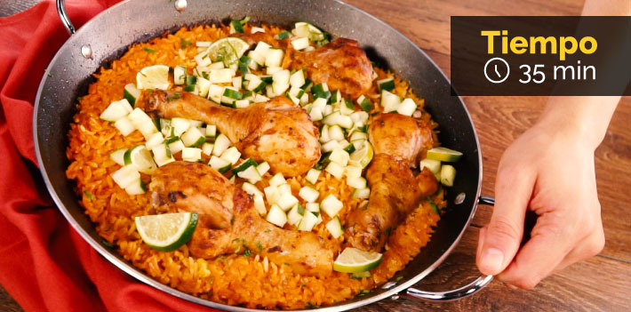 Receta Arroz estilo español con Muslos Friko